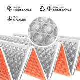 NILS CAMP Campingmatte faltbar 195 cm in orange - isolierende Outdoor Matte für Trekking & Camping