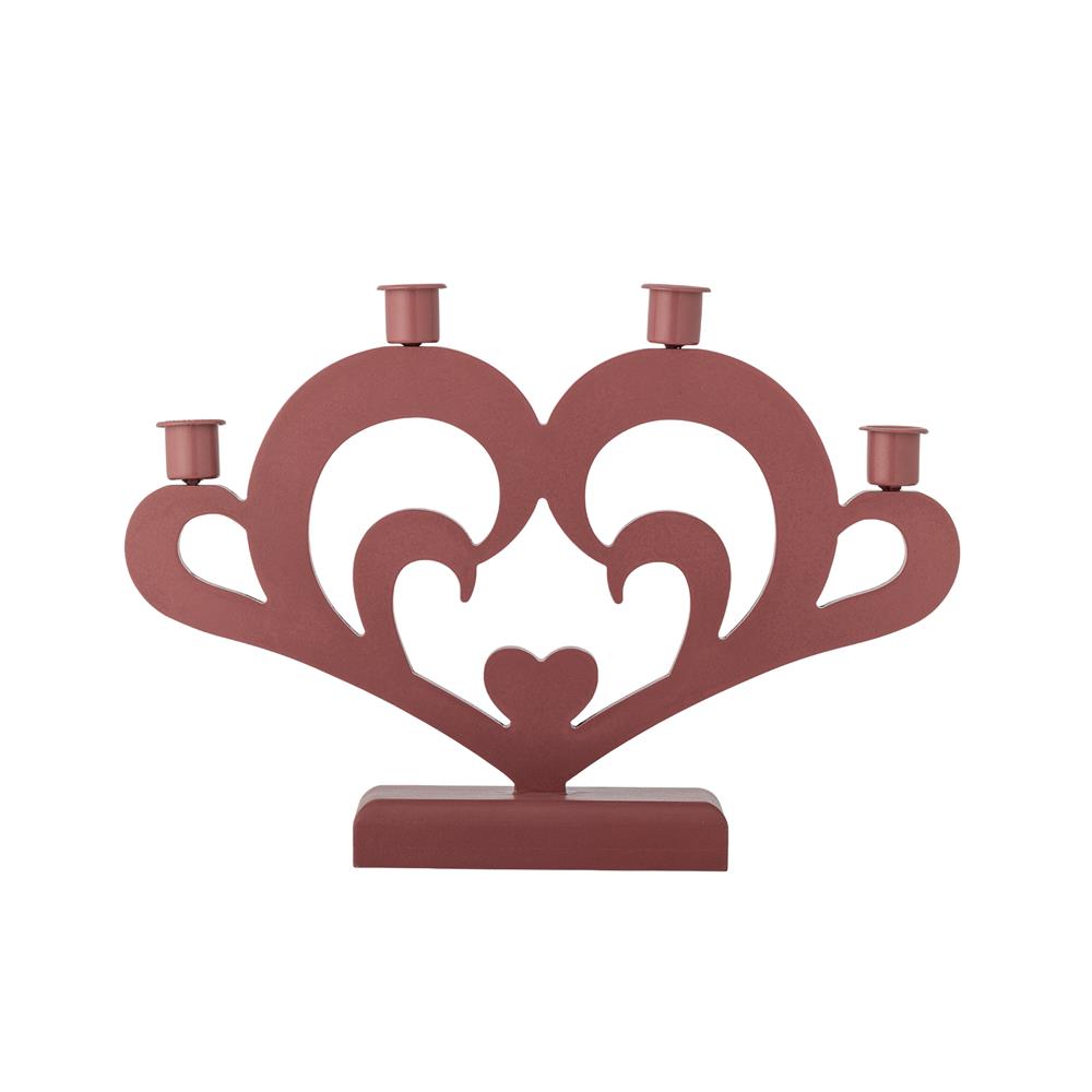 Bloomingville Salia Adventskerzenständer Rot MDF Adventskranz Kerzenhalter