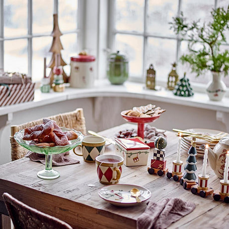 Bloomingville Kaddy Servierschale – Grünes Statement-Piece aus recyceltem Glas