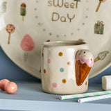 Bloomingville MINI Creamy Tasse Natur Steingut 255ml Kindertasse