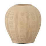Bloomingville Taym Deko‑Vase natur D20 cm aus Terrakotta – dekorative Vase für Wohnzimmer & Flur