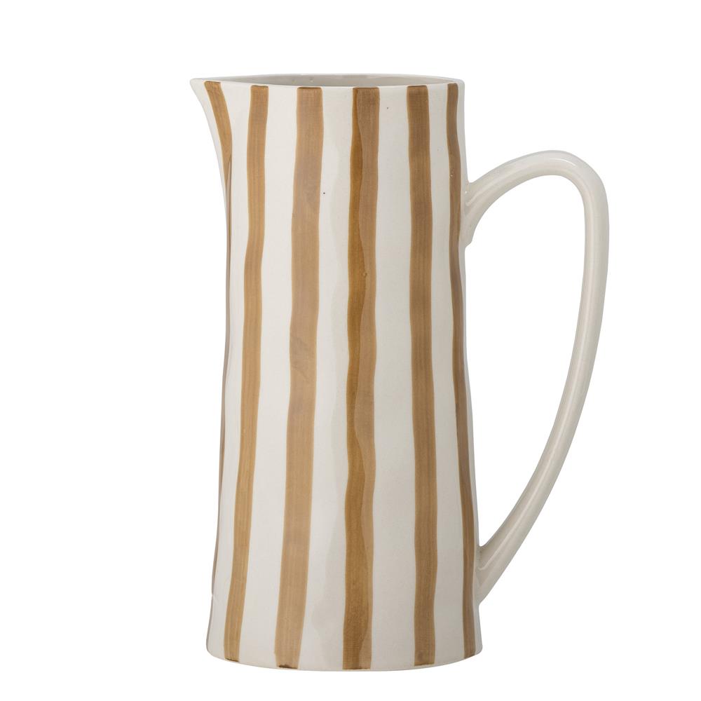 Bloomingville Begonia Krug Steingut Braun 1,3 L Wasserkrug dänisches Design
