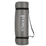 Yogamatte 183 x 61 x 1,5 cm Fitnessmatte Grau Gymnastikmatte rutschfest | HMS YM04