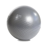 Gymnastikball 65 cm Grau mit Massage-Noppen und Luftpumpe | HMS YB03N