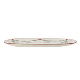 Bloomingville Yule Weihnachtsteller, Natur, Steingut 38,5 cm Servierplatte