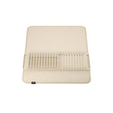 Umbra Udry Geschirr Abtropfgestell und Mikrofaser Abtropfmatte, Faltbar, Platzsparend, 61 x 45 cm, in Beige