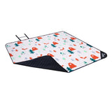 NILS CAMP Picknickdecke Wald 195x200 cm - Outdoor Decke für Strand, Garten & Camping