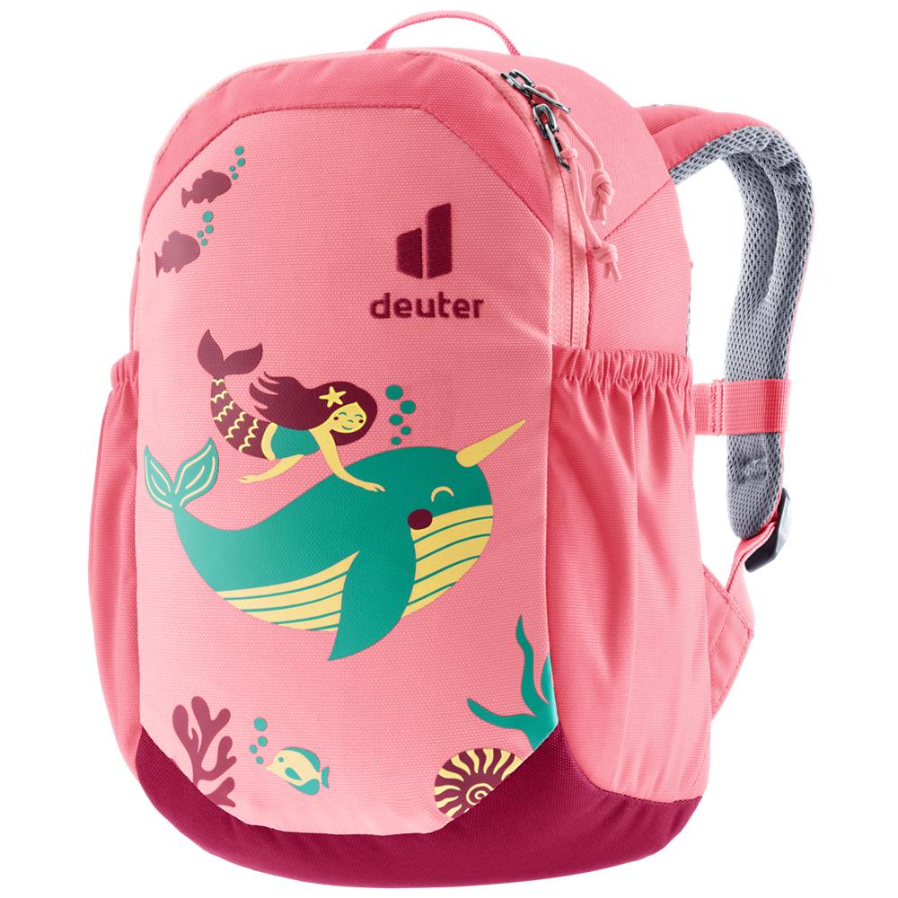 deuter Pico, Kinderrucksack, Meerjungfrau mit Delfin (pink), Kindergartenrucksack für Kinder ab 2 Jahre