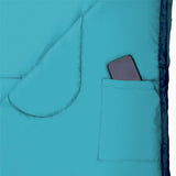 NILS CAMP Schlafsack Größe L Blau-Hellblau - Mumienschlafsack für Outdoor, Trekking & Camping