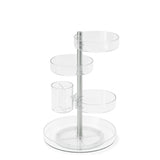 Umbra Pirouette Kosmetik-Organizer Drehbar Transparent Kunststoff 23 x 23 x 35 cm