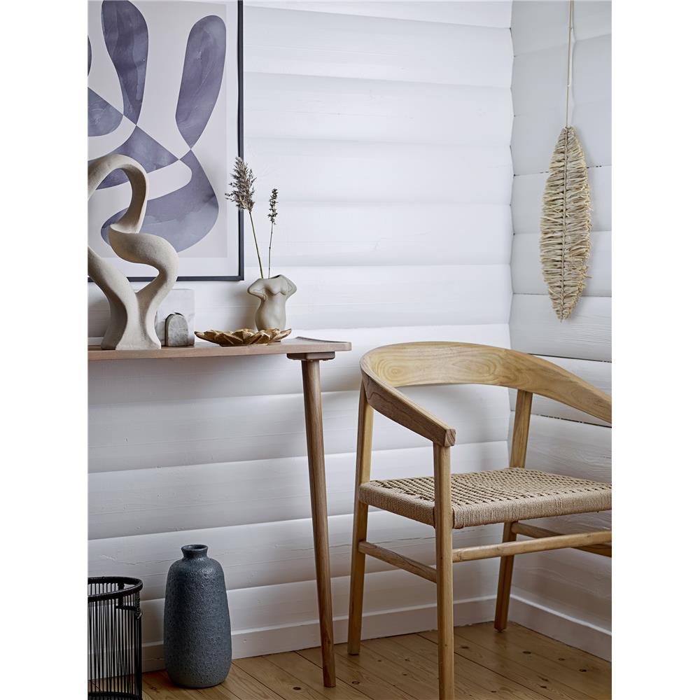 Bloomingville Evi Tablett Marmor Braun 22 x 4 cm Blütenform