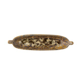 Bloomingville Milani Servierplatte Braun Steingut 23,5 cm klein