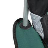 NILS CAMP Campingstuhl Grün - großer gepolsterter Klappstuhl mit Armlehnen für Camping & Garten