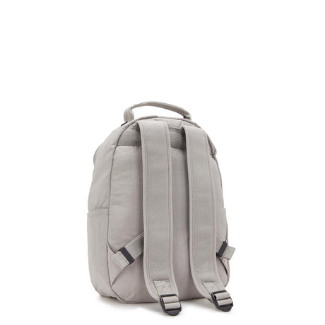 Kipling SEOUL S, Kleiner Rucksack, Grey Gris (grau), 14L, mit 11-Zoll-Tabletfach