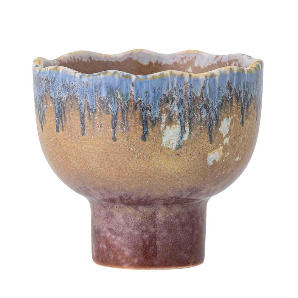 Bloomingville Cloe Kerzenhalter bunt Steingut blau rosa 10 cm