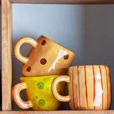 Bloomingville MINI Nini Tasse Gelb Steingut 100ml Kindertasse