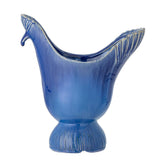 Bloomingville Wylie Vase Pfau Steingut blau L26xH29xB15 cm