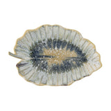 Bloomingville Dorreen Servierplatte Blau Steingut Landhausstil 31cm