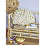 Bloomingville MINI Kissen Fro Muschel Gelb 50 x 50 cm Kuschelkissen Bodenkissen Kinderzimmer
