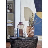 Bloomingville Halfdan Vase 11,5 x 14 cm Weiß Steingut Blumenvase Dekovase dänisches Design