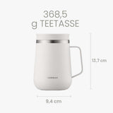 LocknLock Metro Teetasse 400 ml Violett - Thermobecher mit Teesieb Edelstahl auslaufsicher