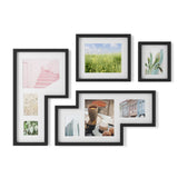 Umbra Mingle Galerie Bilderrahmen-Set und Fotocollage in Schwarz, 4-teilig