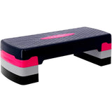 Aerobic Stepper 3-fach höhenverstellbar Schwarz/Pink für Fitness und Workout | HMS AS002