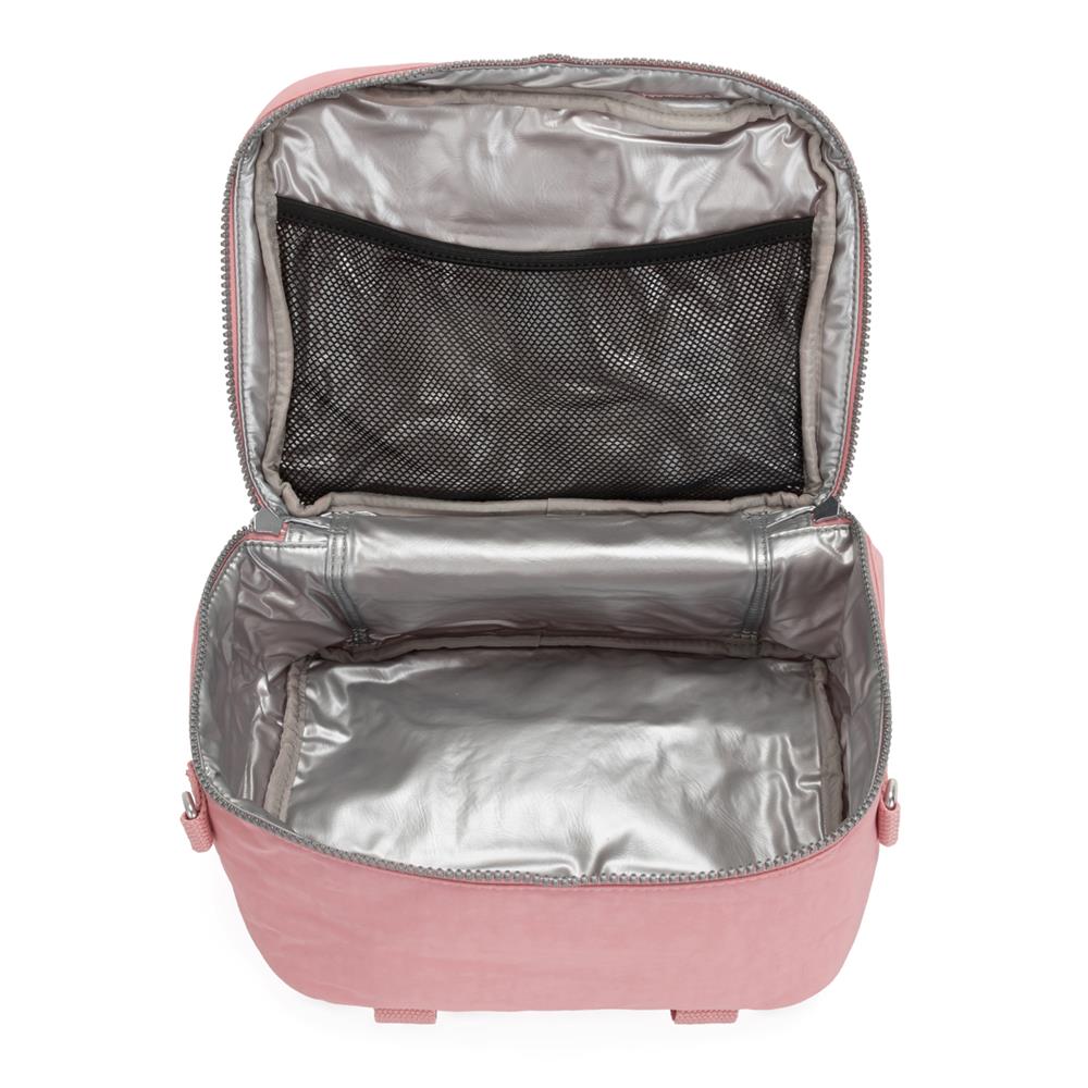 Kipling MIYO, Große Lunchbox, Bridal Rose (rosa), Frühstückstasche mit Trolleyschlaufe