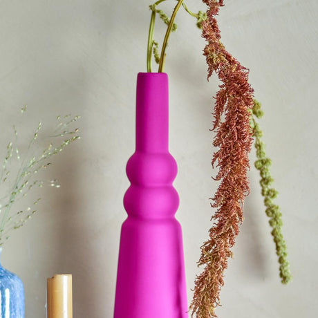 Bloomingville Isolde Vase Pink Steingut 28,5 cm schlank
