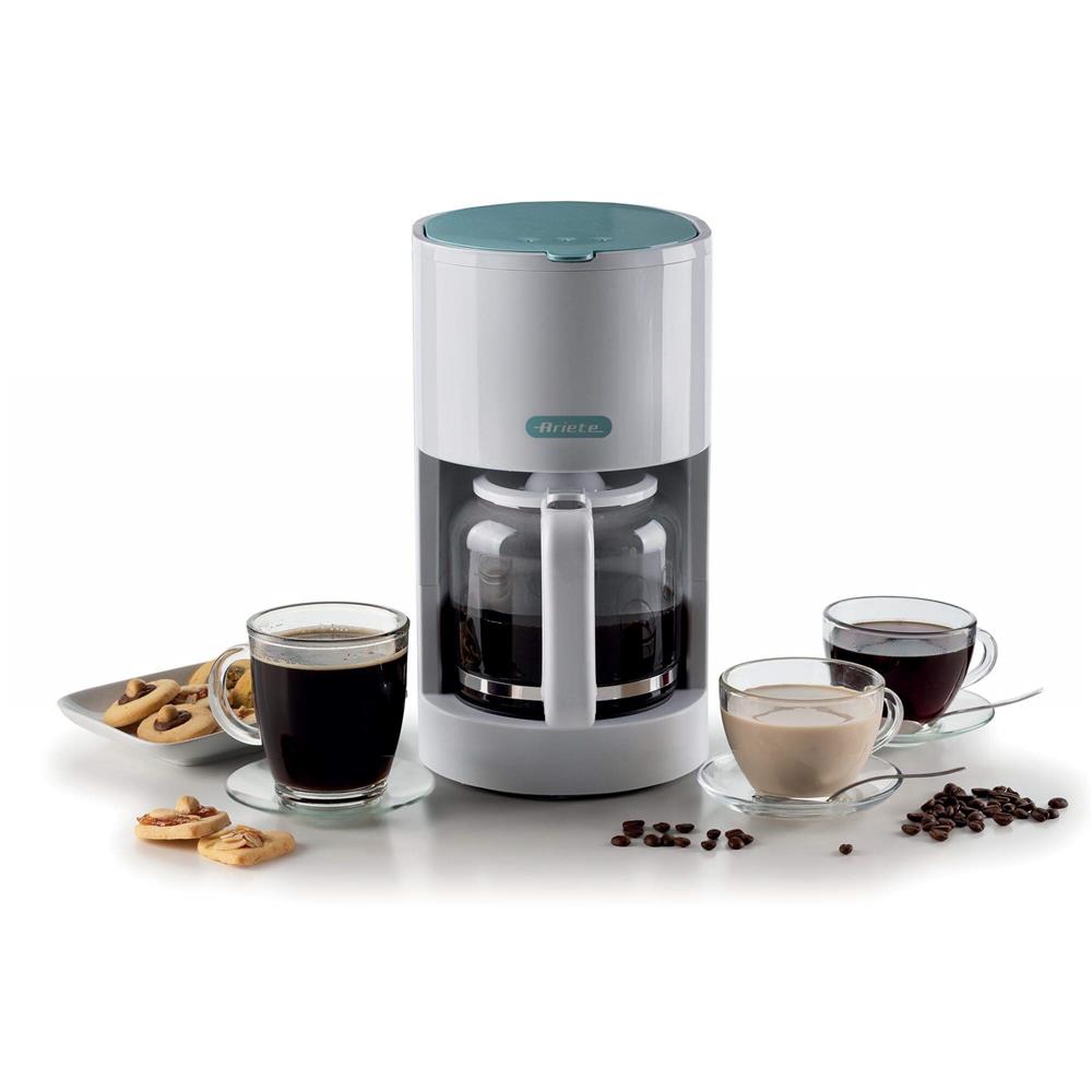 Ariete Breakfast Filterkaffeemaschine, Weiß, 12 Tassen Kaffeemaschine, Klassisches Design