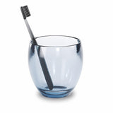 Umbra Droplet Zahnputzbecher Denim Zahnbürstenhalter Mundbecher und Becher für Make-Up Pinsel aus Acrylglas