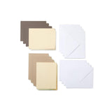 Cricut Joy Cutaway Cards Neutrals R20 Klebekarten mit Träger in Gold Holografisch 8 Stück