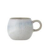 Bloomingville Paula Espressotasse Blau Steingut D7xH6 cm – kleine reaktive Tasse