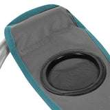 NILS CAMP Campingstuhl Grau-Grün - gepolsterter Klappstuhl mit Armlehnen für Camping, Garten & Angeln