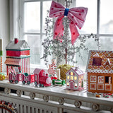Bloomingville Shirly Teelichthalter Haus Bunt Steingut Weihnachtsdeko