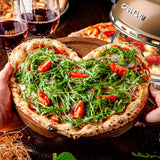 G3Ferrari elektrischer Pizzaofen Delizia Pizzamaker 1200 W für Pizza Ø 31cm kupfer Pizzamaker mit feuerfestem Naturstein