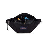 JanSport Swing Waistpack, Gürteltasche, Black (schwarz), 4L mit 2 Reißverschlussfächern