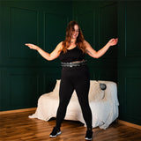 Hula Hoop Reifen Plus Size mit Gewicht und Massagefunktion Schwarz | HMS HHW12