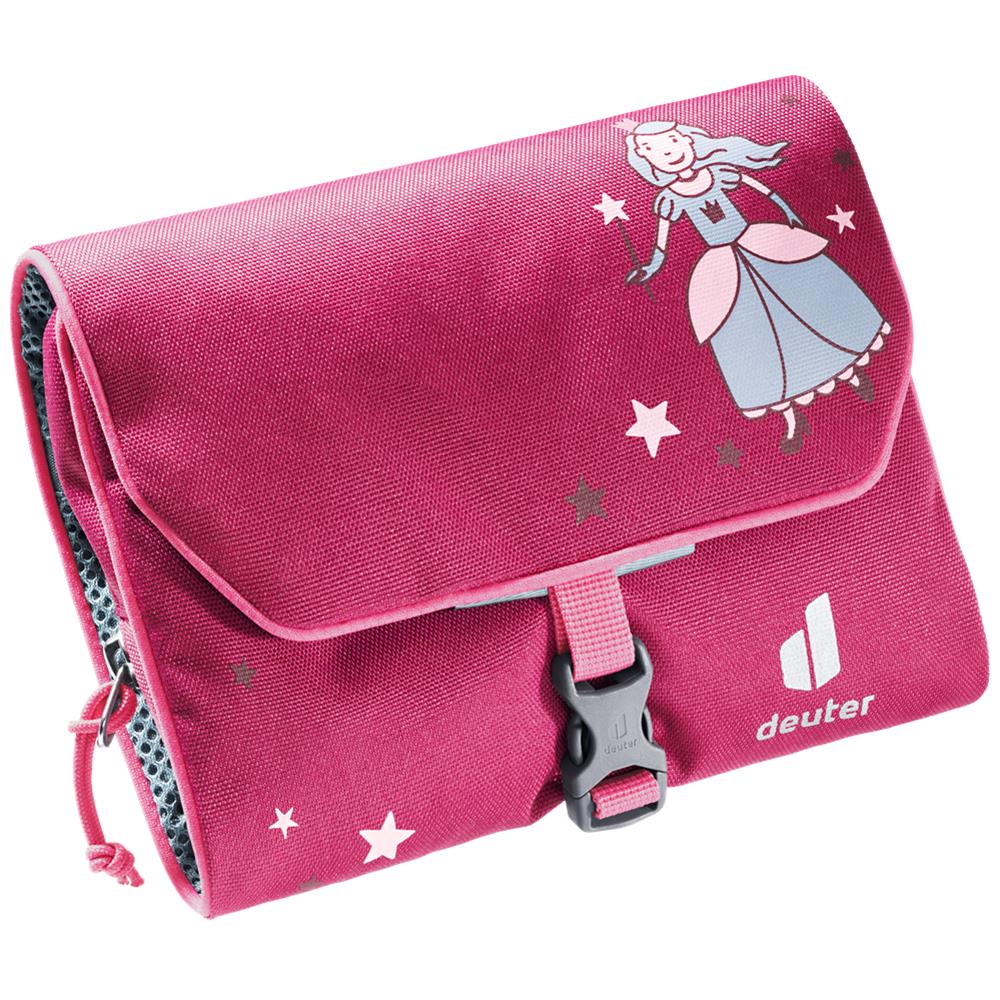 deuter Wash Bag Kids ruby Kulturbeutel Rosa mit Aufhängehaken 15 x 20 x 3 cm