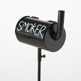 BOLTZE Sturmaschenbecher Smoker Metall Schwarz mit Bodenstiel für den Garten