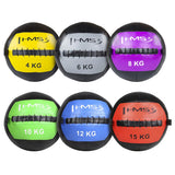 Wall Ball Medizinball 12 kg Trainingsball für Functional Training Blau | HMS WLB12