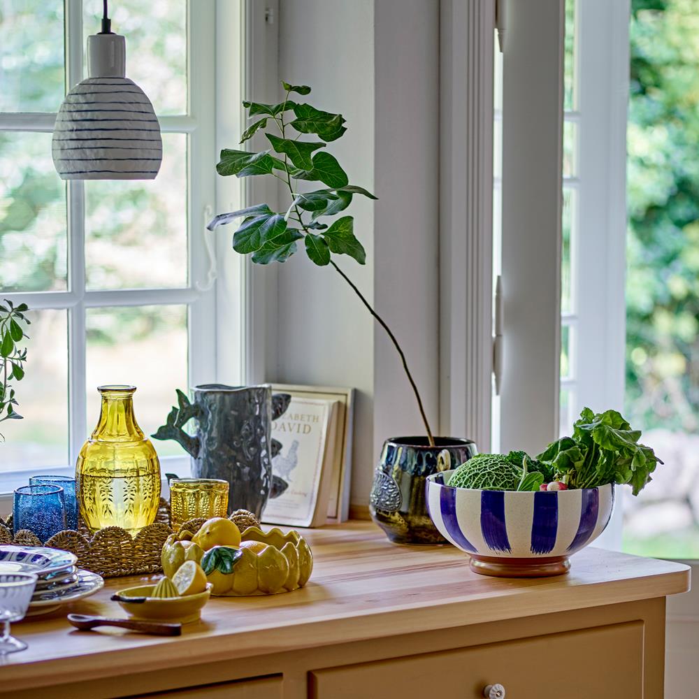 Bloomingville Theon Dekanter & Glas bernstein Glas 2er Set 1100 ml