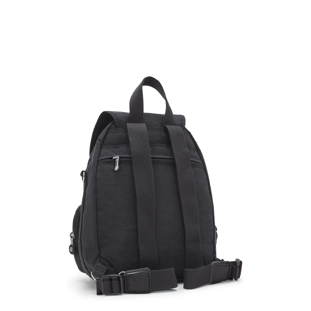 Kipling FIREFLY UP, kleiner Rucksack, Black Noir (schwarz), wandelbar zur Schultertasche