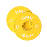 Hantelscheibe 1,5 kg Gummiert 50 mm, 2 Stück | HMS CBRS15