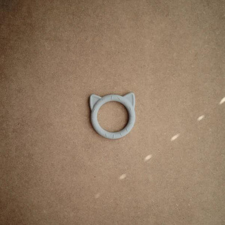 Mushie Beißring Katze, Stone, aus Silikon, BPA-frei