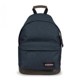 Eastpak WYOMING, Rucksack, Triple Denim (blau), 24L, mit Leder-Unterseite