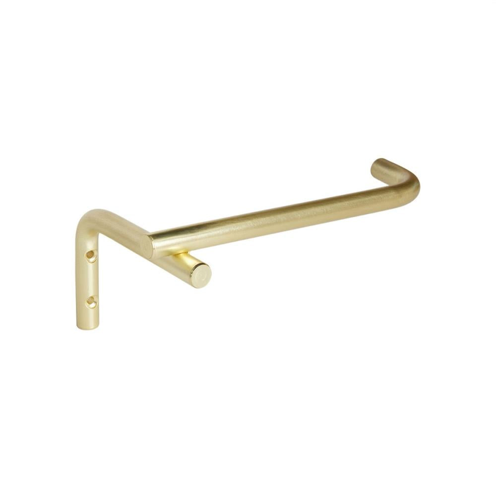 OYOY Pieni Schlichter Toilettenpapierhalter in Messing-Gold aus Edelstahl