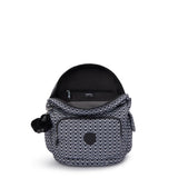 Kipling CITY PACK S, Kleiner Rucksack, Signature Print (schwarz), 9L, Kompakt & Stylisch