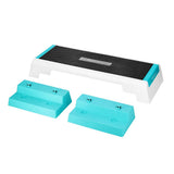 Aerobic-Steppbrett Weiß/Mint höhenverstellbar bis 300 kg | HMS Premium AS007