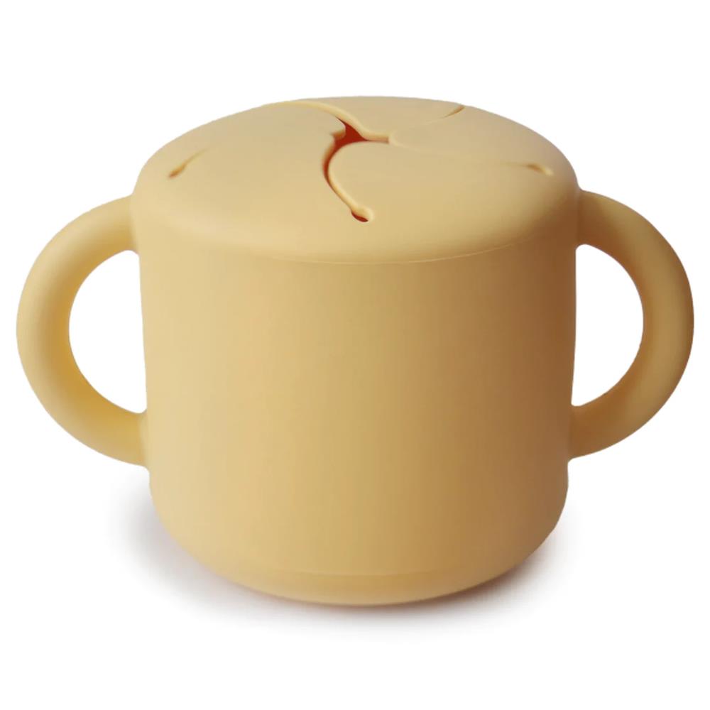 Mushie Snackbecher, Daffodil, aus Silikon, BPA-frei